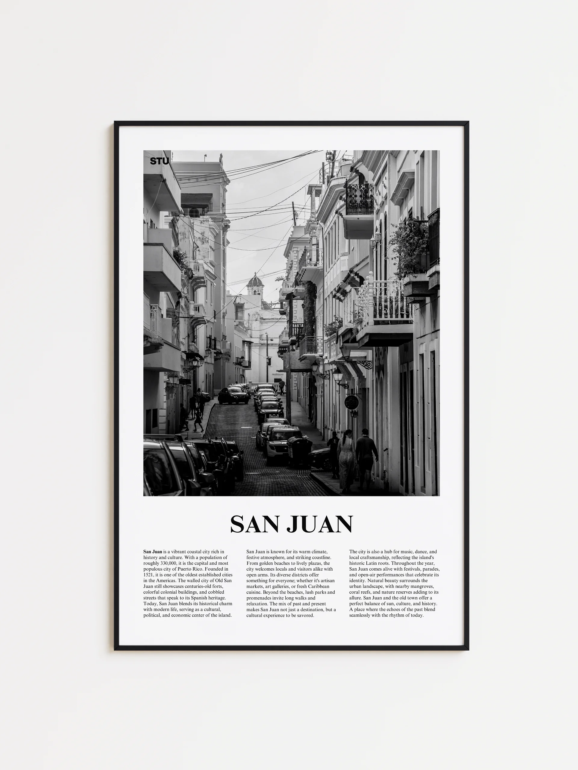San Juan 02 Newspaper Poster | Framed product image (1)