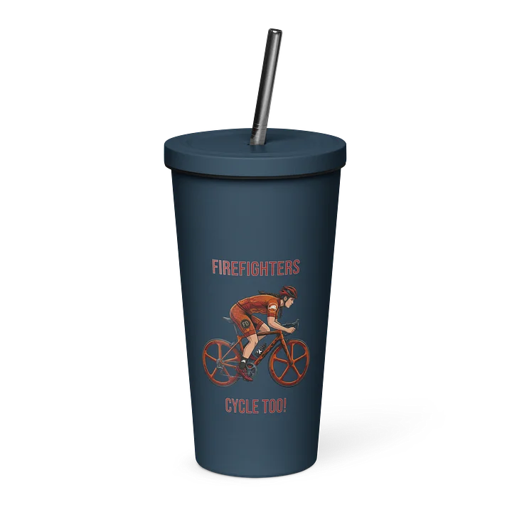 Firefighter Athlete Tumbler with Straw | Ladies Cycling Edition product image (9)