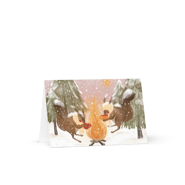 forest friends having hot chocolate by the fire product image (1)