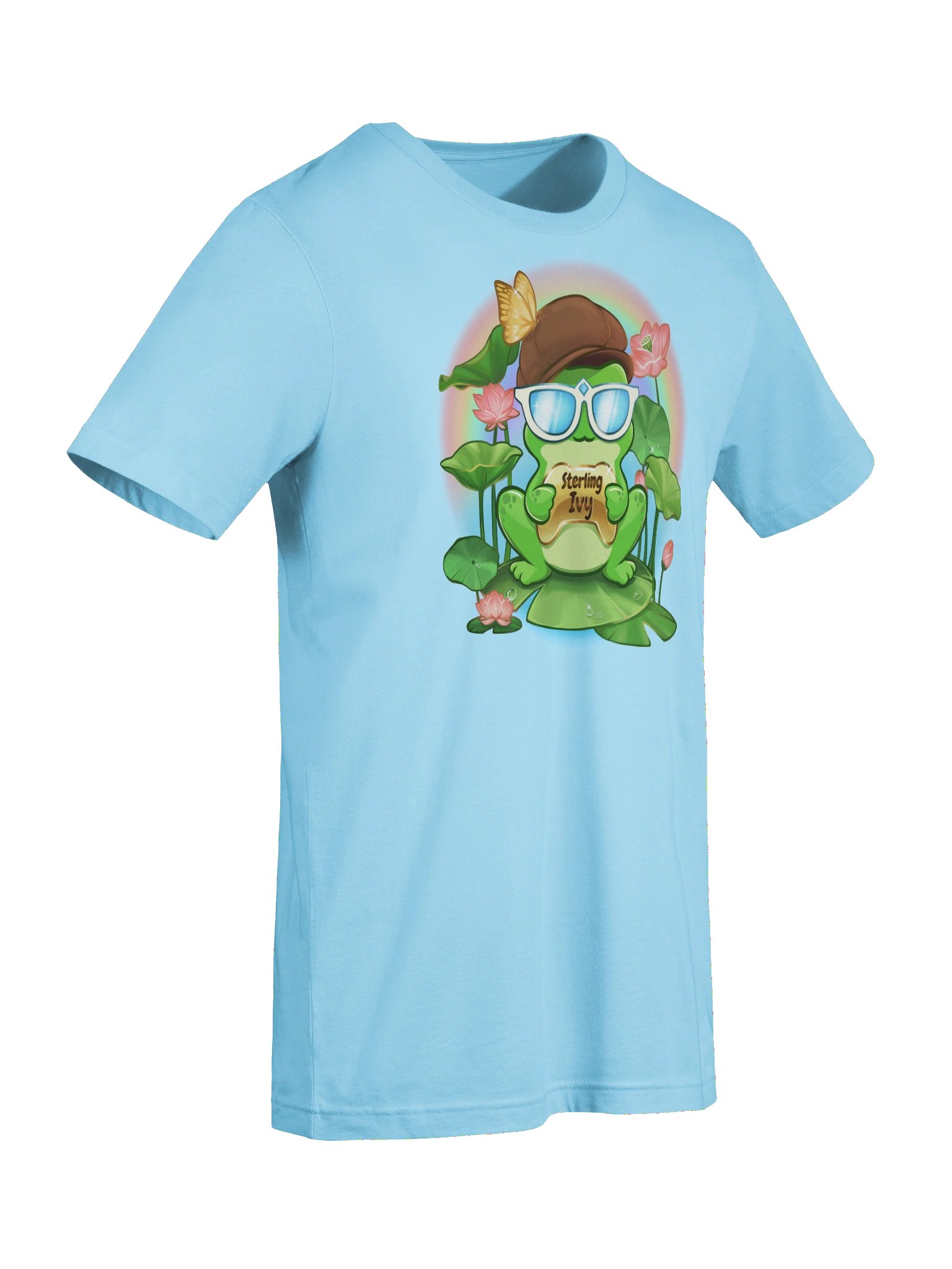 Pastel Frog T - Ocean Blue - "Wanna Sky Code?" on back product image (9)