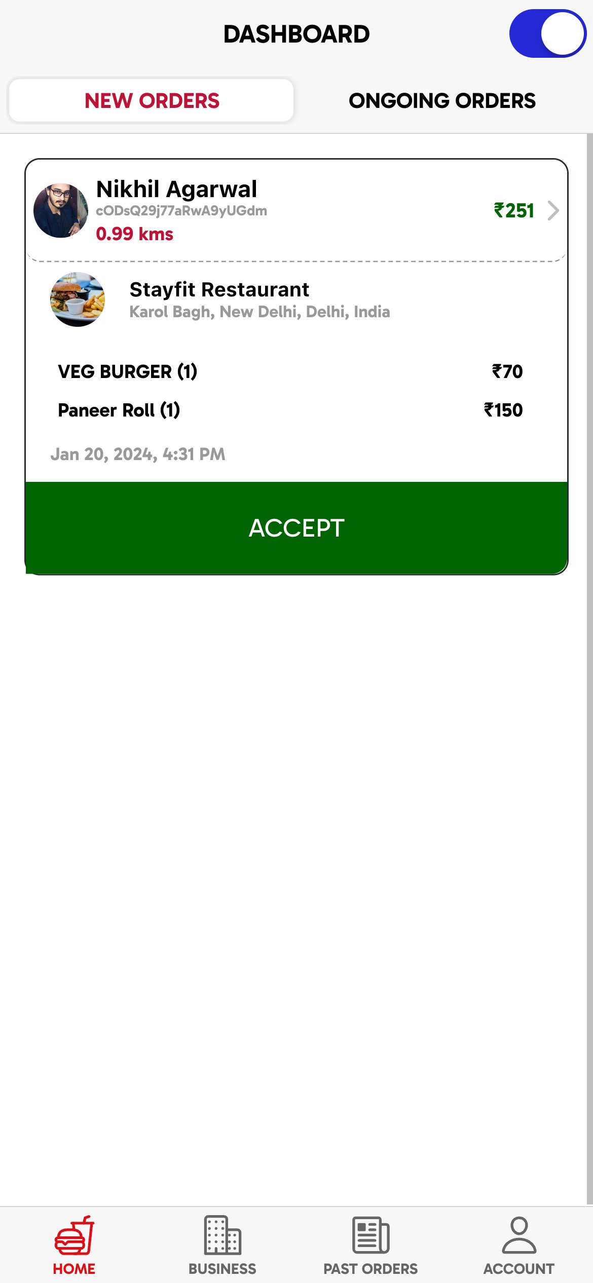 Ionic 8+ Rider Food Delivery App UI Template product image (8)