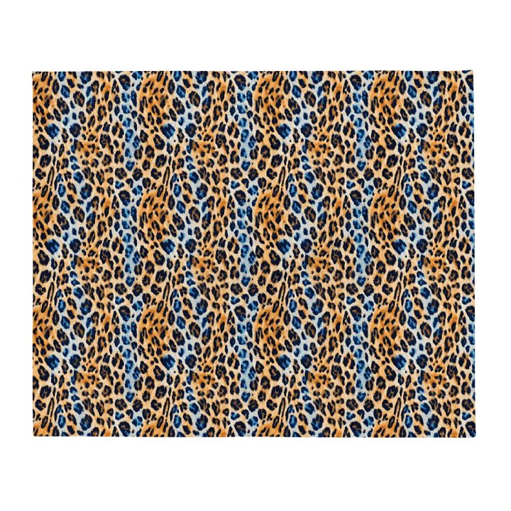 Blue Brown Leopard Blanket product image (2)