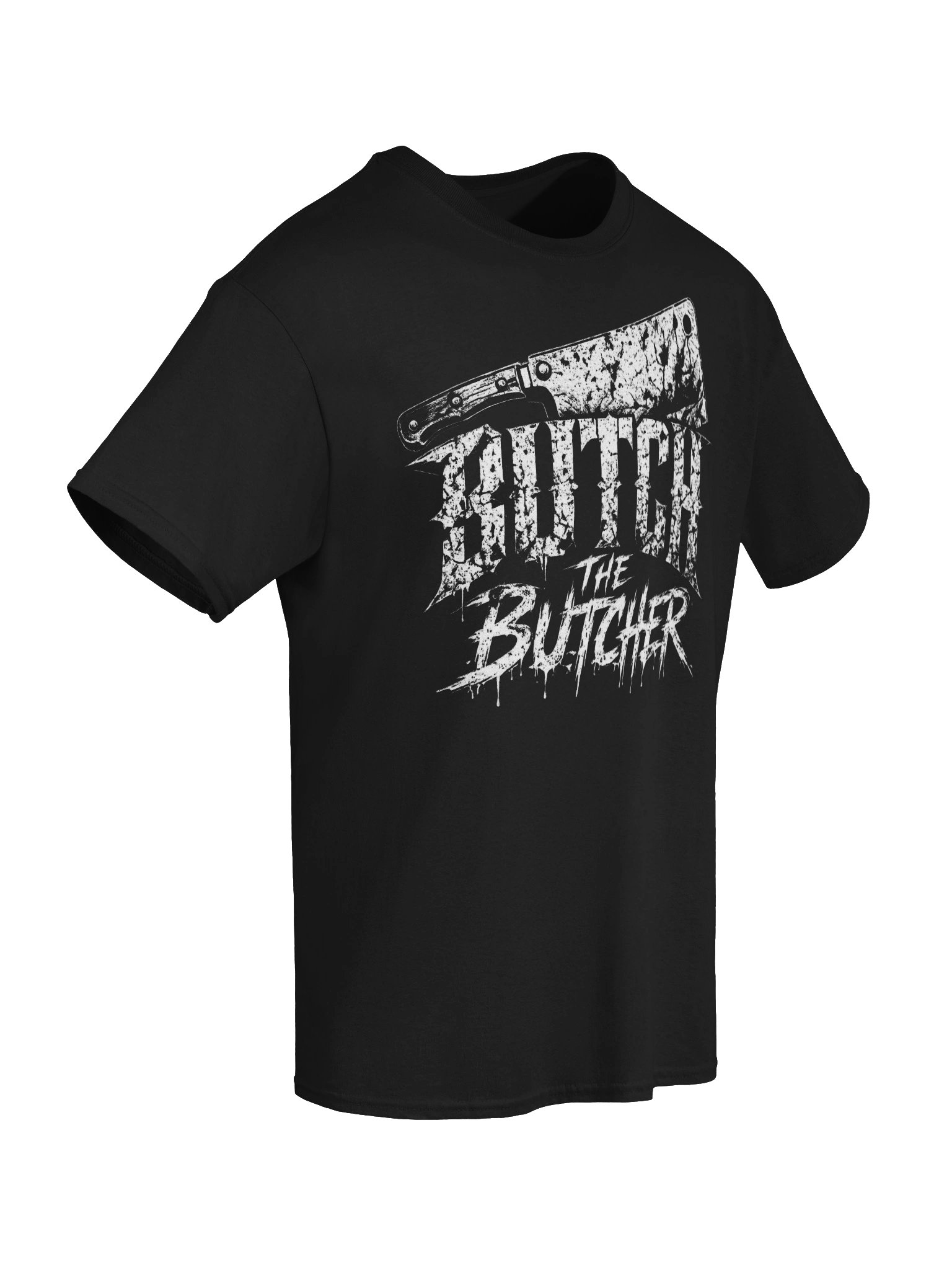 Black & White Horror Cleaver Graphic T-Shirt product image (2)