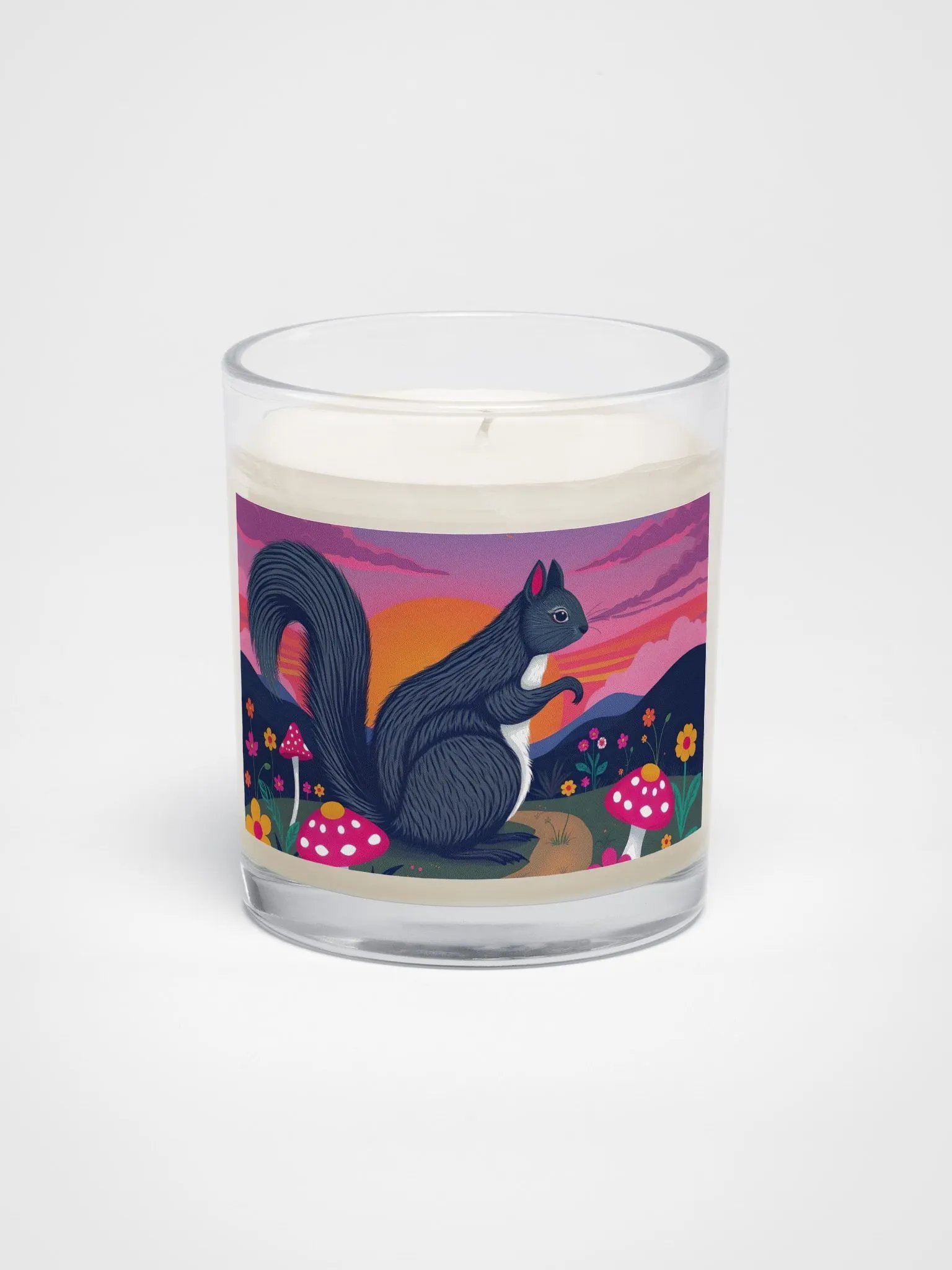 Sunset Squirrel Soy Wax Candle product image (1)