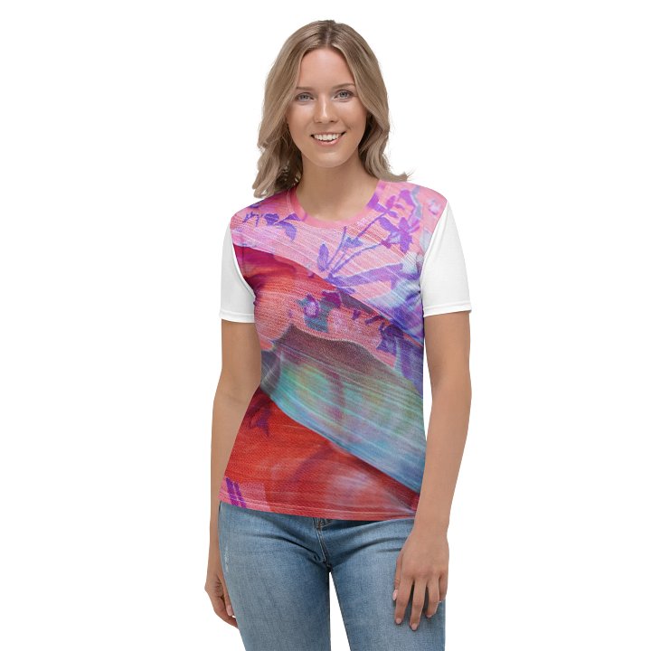 Paradise Breeze White Women's Print T-Shirt product image (2)