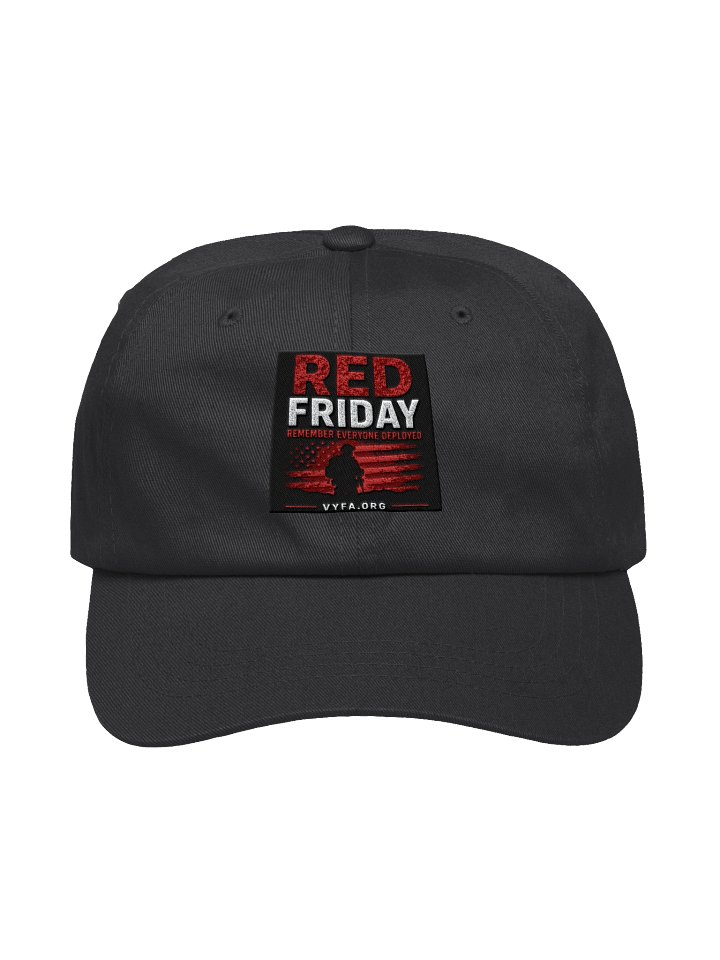 BOLD Red Friday "Remember Everyone Deployed" Dad Hat — VYFA product image (1)