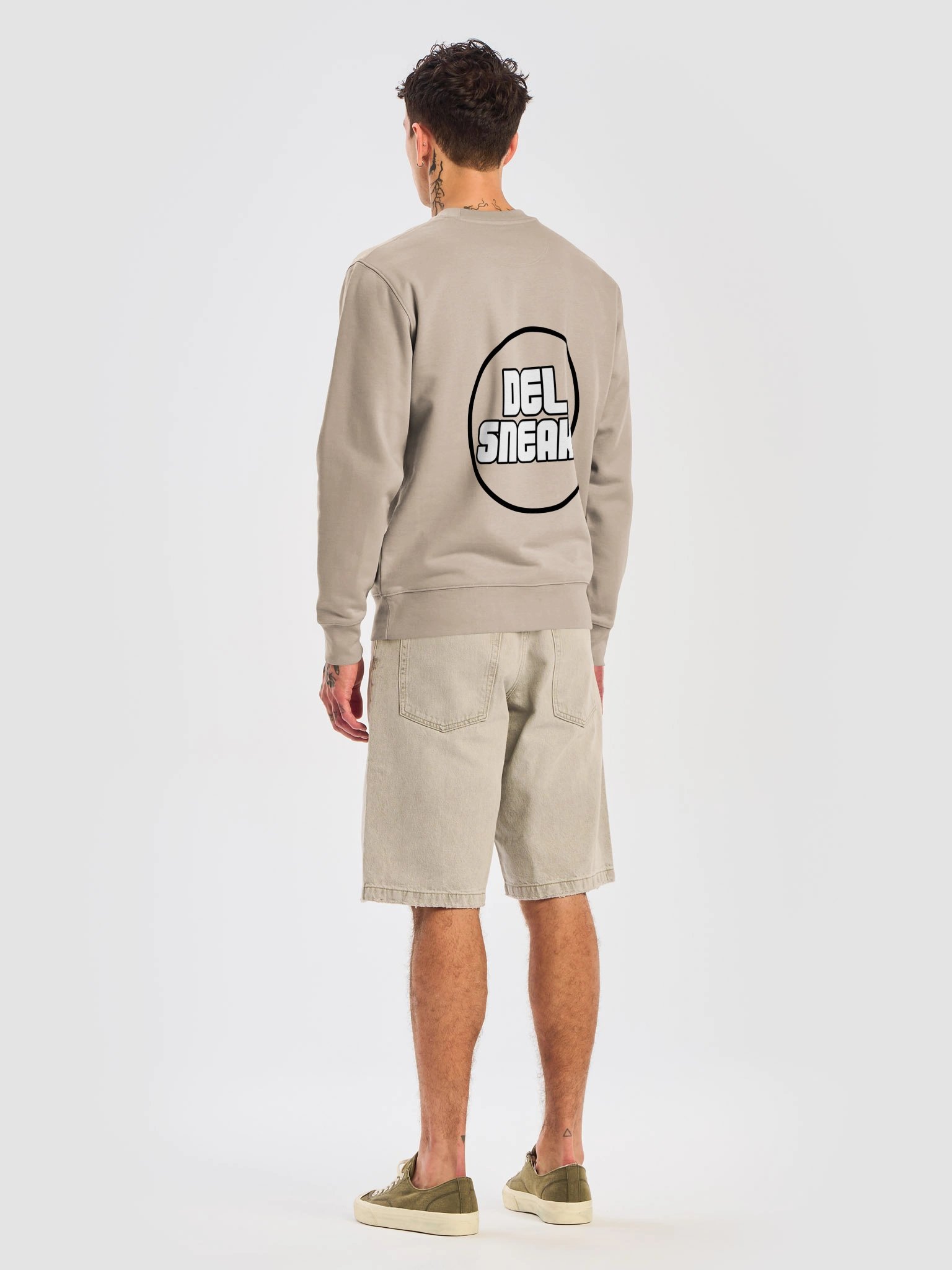 F&B Circular Logo Crew Neck Sweatshirt Desert Dust product image (8)