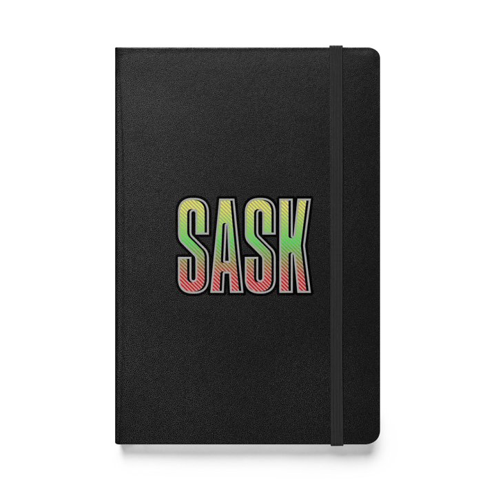 Sask Saskatoon Saskatchewan Striped Hardcover Notebook product image (1)