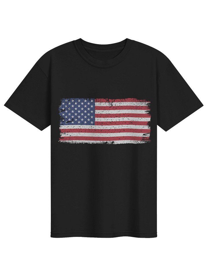 Vintage Grunge USA Flag Graphic T-Shirt Design product image (1)