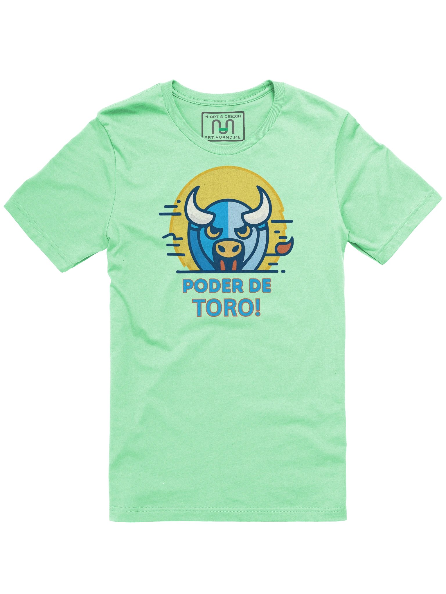 PODER DE TORO! Bull Power Graphic Tee – Fierce Southamerican-Inspired Streetwear by M-Art & Design product image (1)