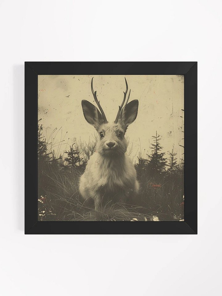 The Jackalope Cryptid Framed Wall Art product image (1)