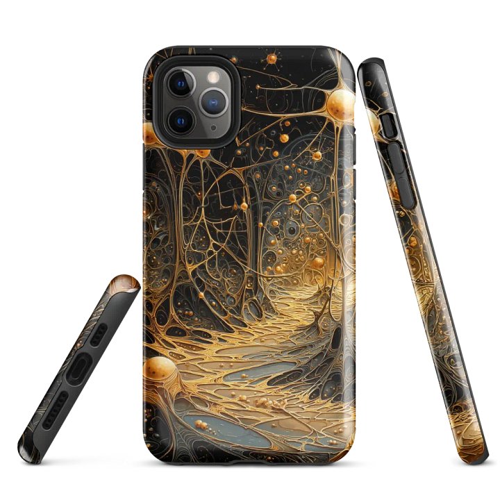 Golden Synapse iPhone® Tough Case product image (1)