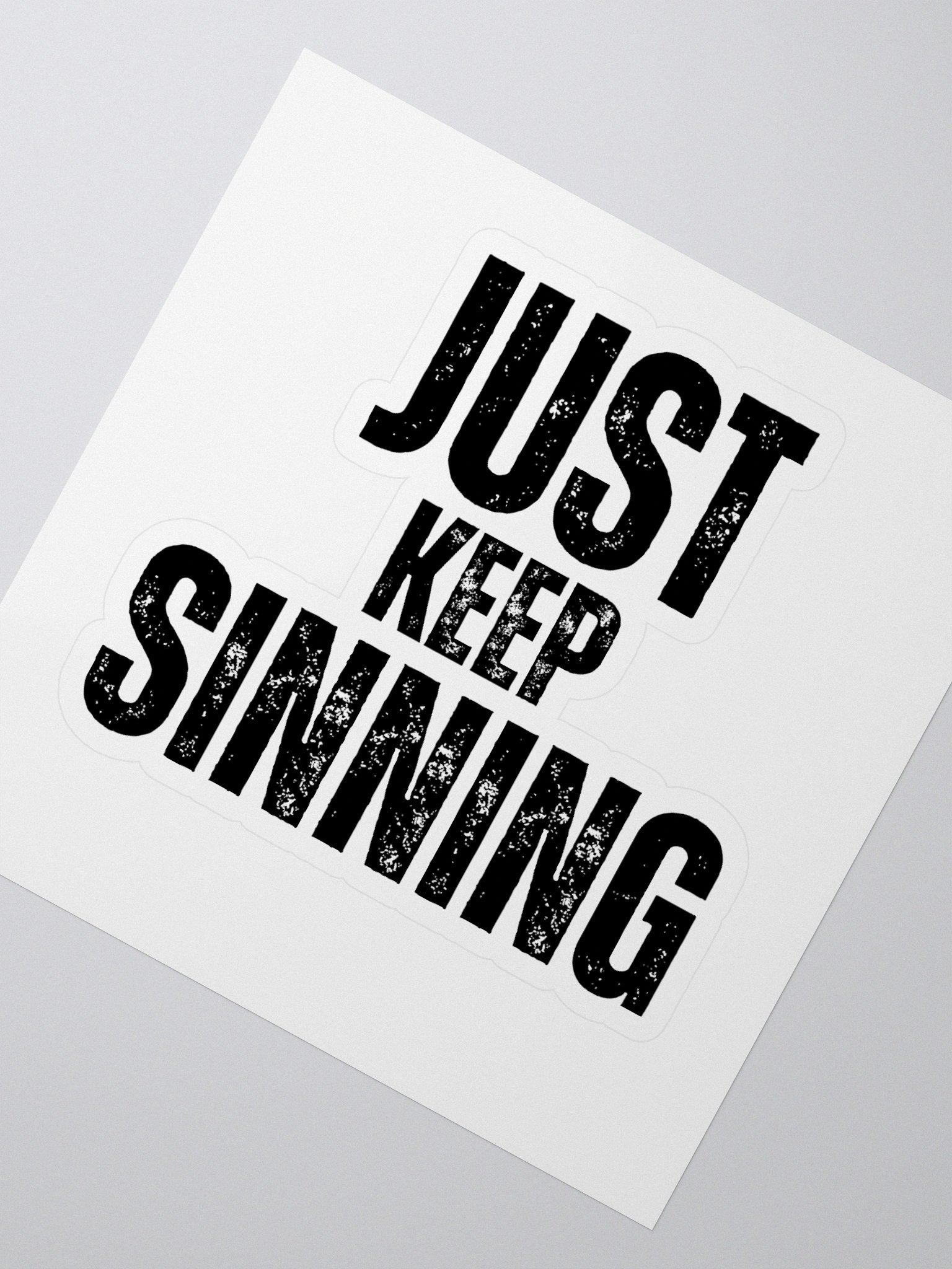 Just Keep Sinning Sticker product image (2)
