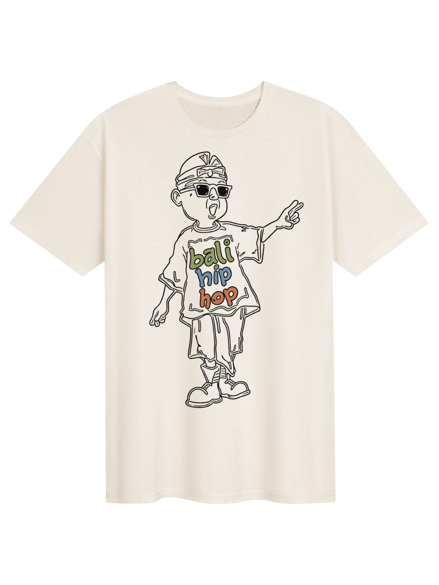 Bali Hip Hop Cartoon Graphic Tee product image (2)