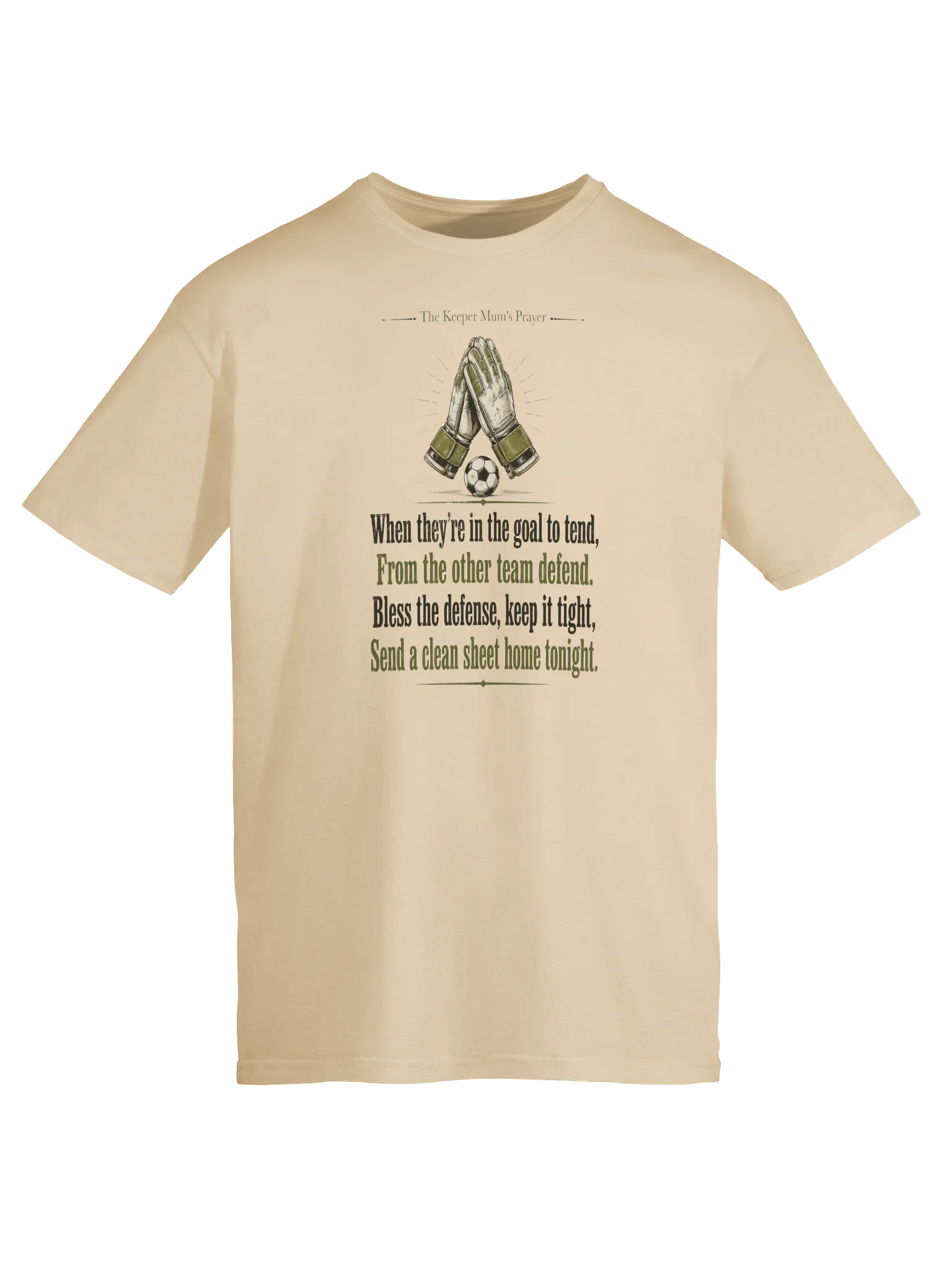 Football Goalkeeper Mum’s Prayer #3 Tee product image (5)