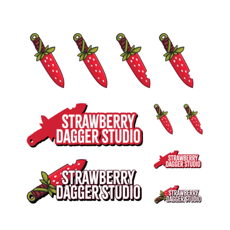 Strawberry Dagger Studio Die-Cut Stickers Set product image (3)