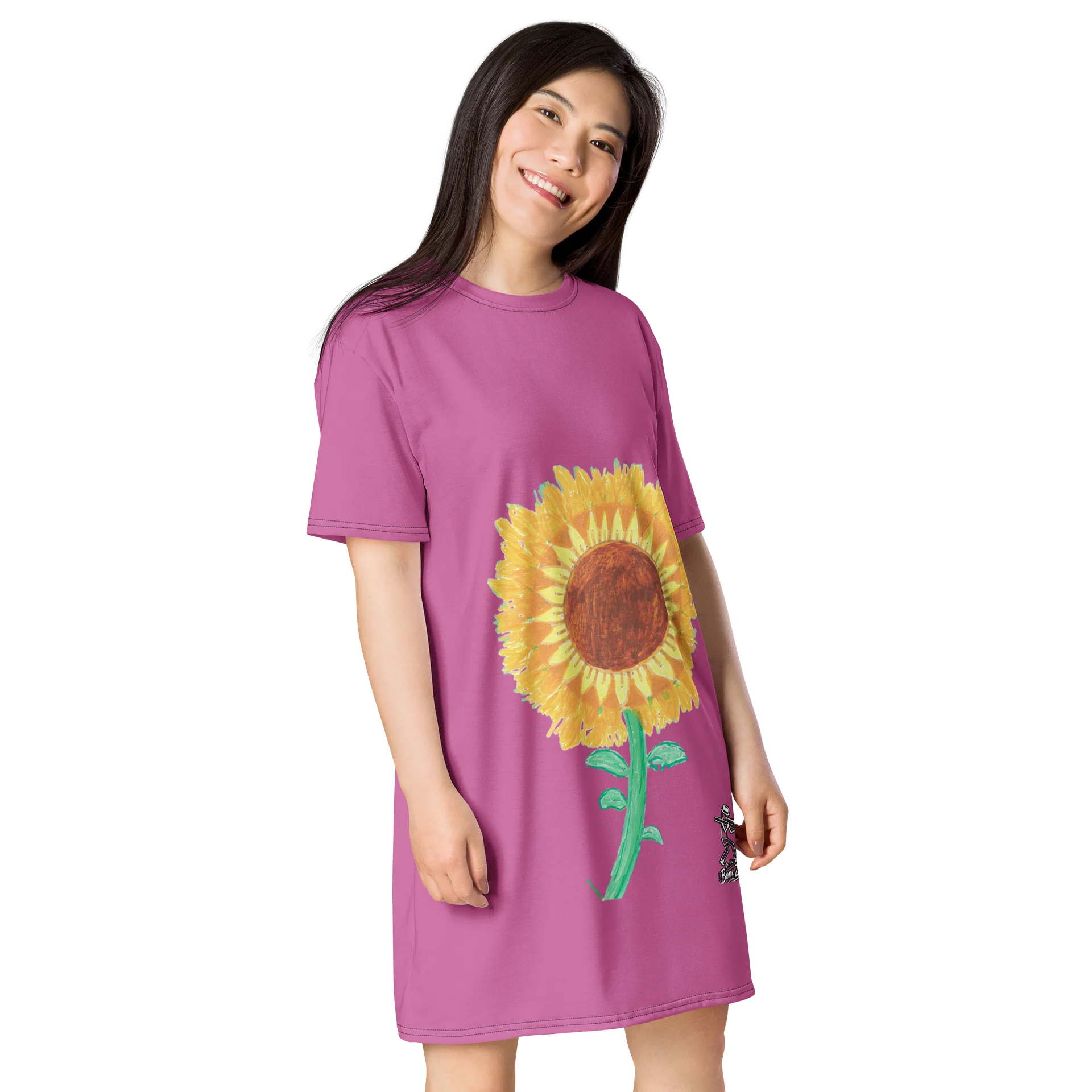 Sunflower Bloom T-Shirt Dress product image (4)