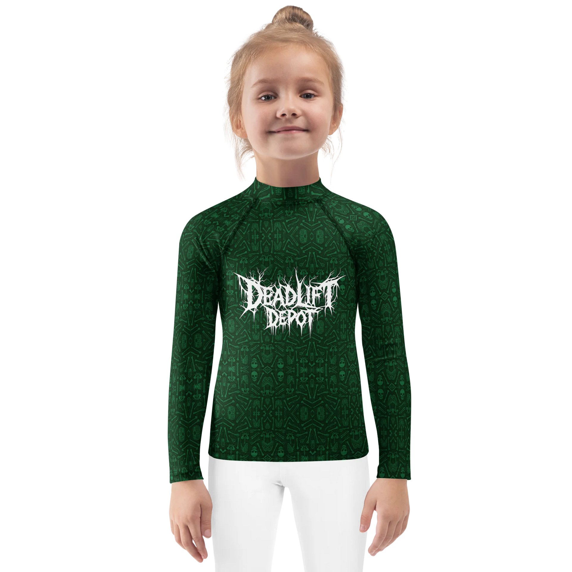 Kids Code Skeleton Deadlift Depot Compression Shirt product image (1)
