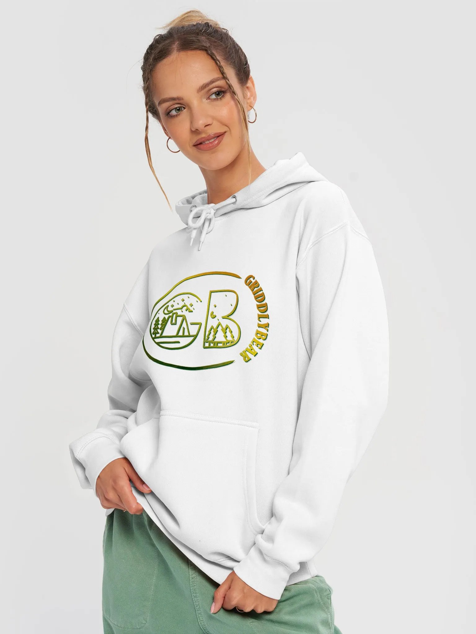 GRIDDLY Hoodie - Forest Gradient product image (1)