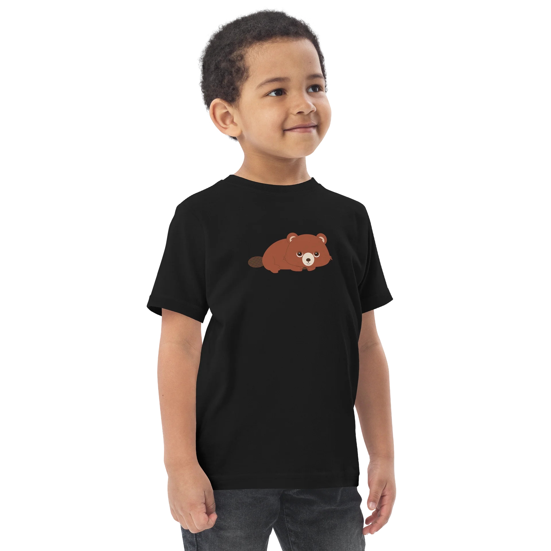 Woodland Animals Beaver Toddler Jersey T-Shirt product image (2)