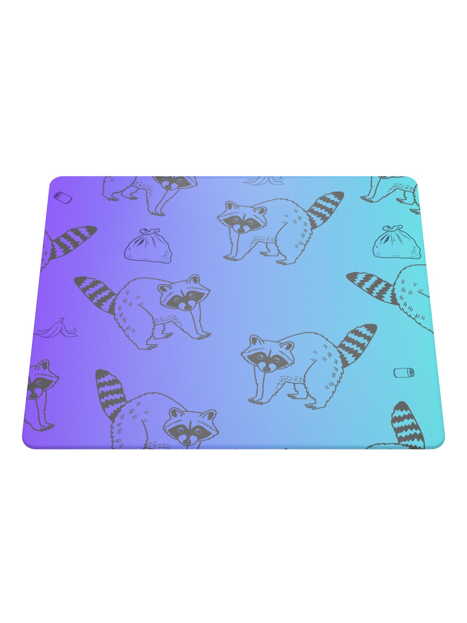 Raccoon Trash Crew Gaming Mouse Pad product image (1)