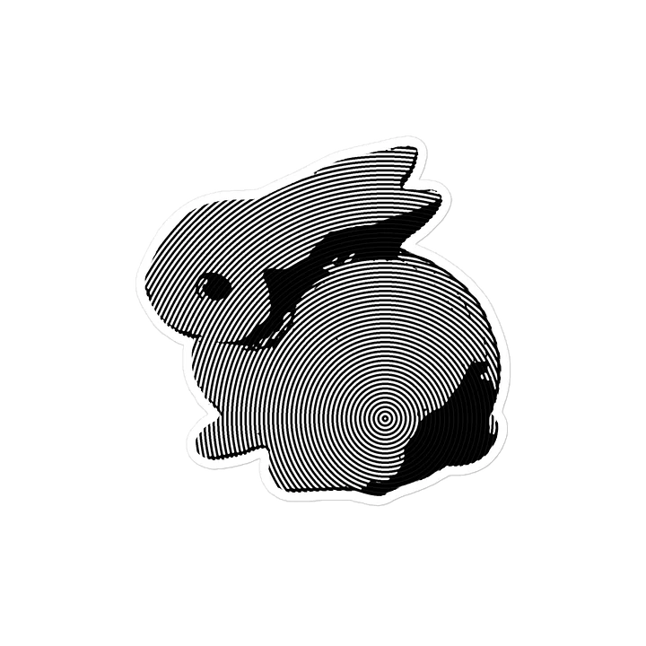 big ultimate spiral bunny sticker guy vinyl decal product image (1)