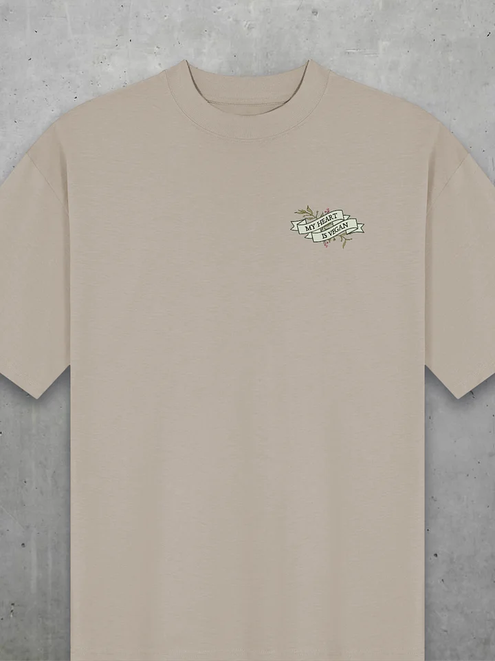 My Heart Is Vegan Oversized Tee product image (2)