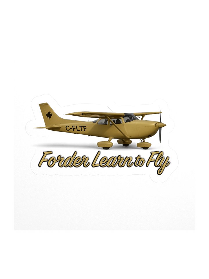 C‑FLTF Maple-Leaf Plane Kiss-Cut Sticker product image (4)