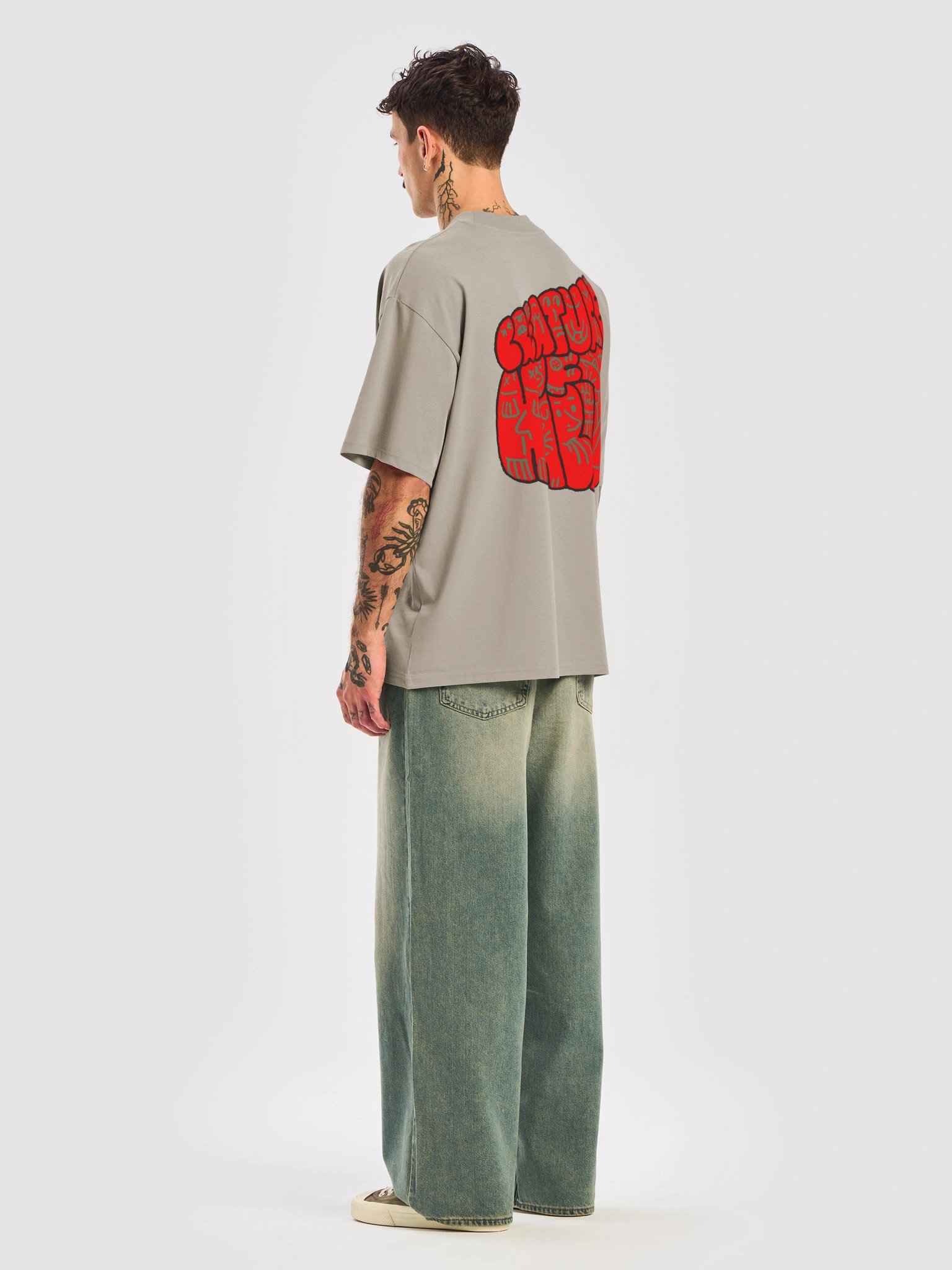 Squiggles Stone Oversized T-Shirt product image (6)