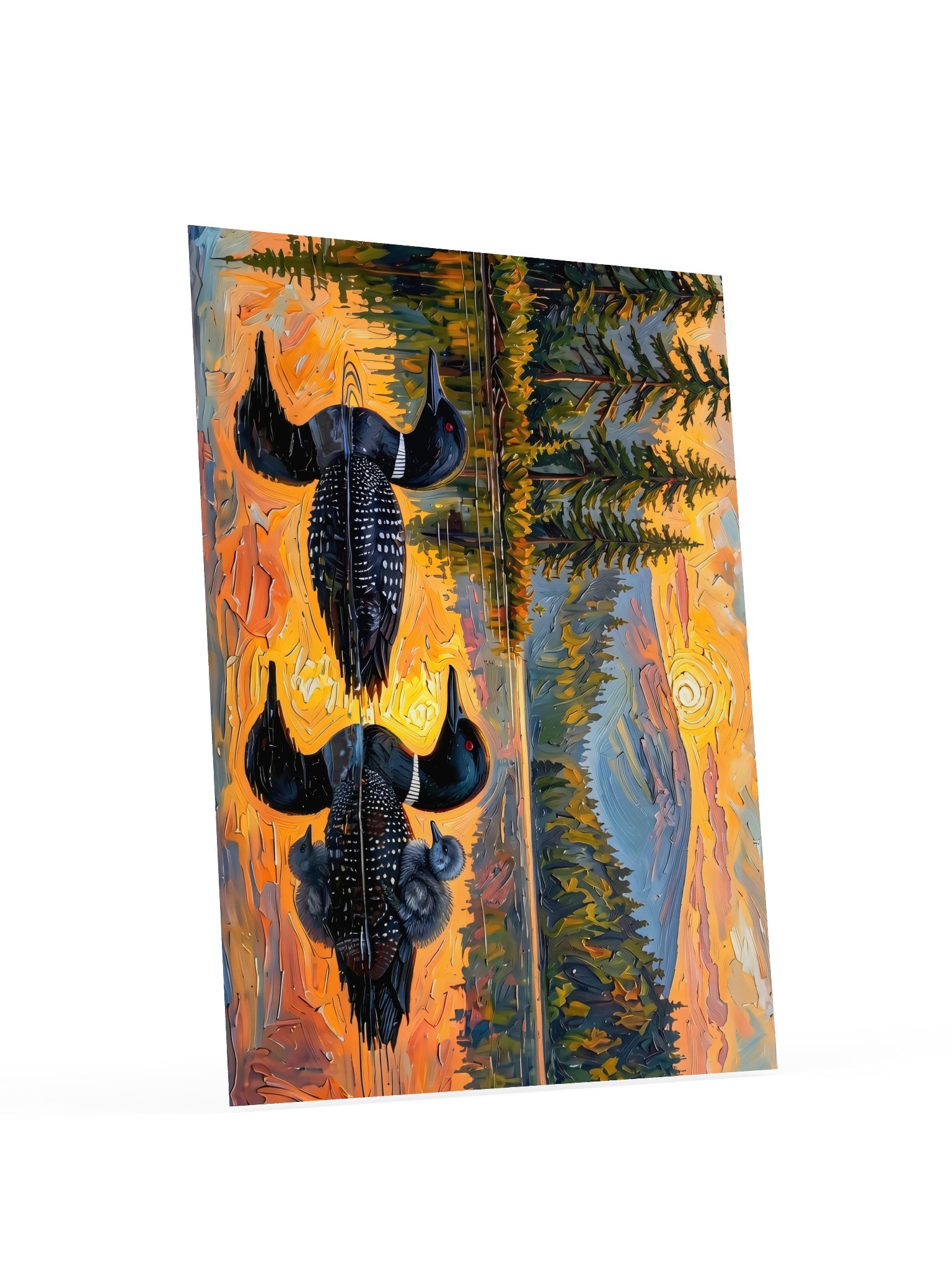 Loon Pair with Chick Poster product image (11)