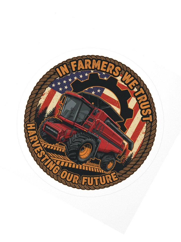 In Farmers We Trust Kiss Cut Stickers product image (4)