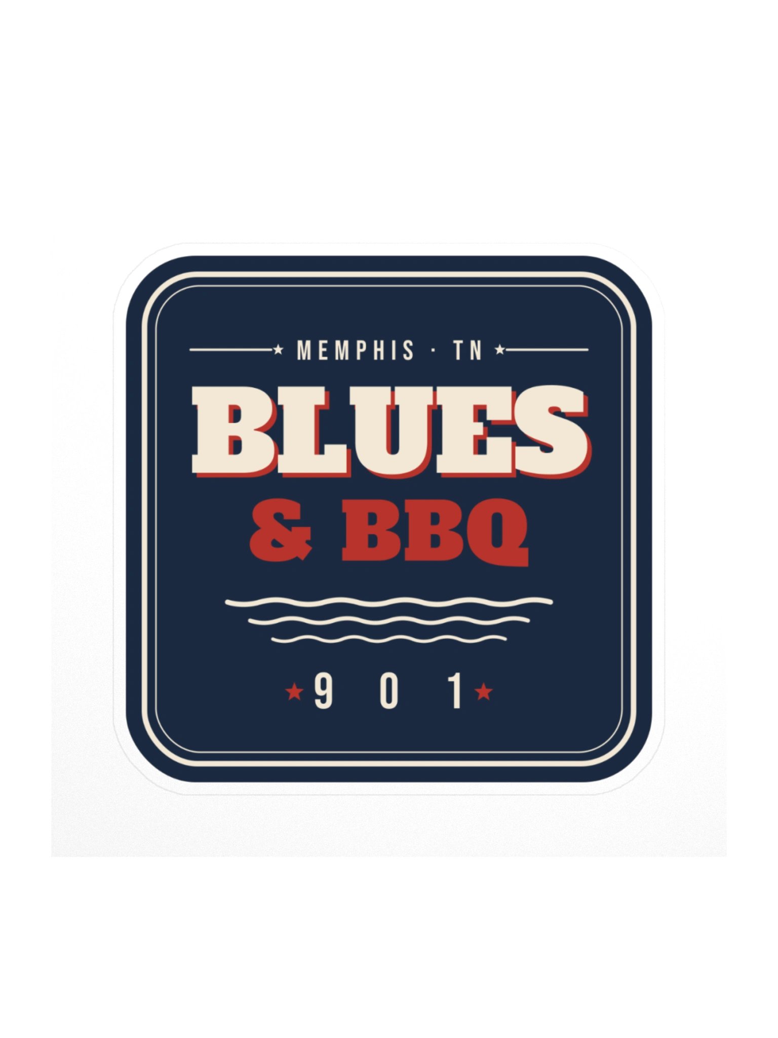 Blues and BBQ Sticker product image (1)