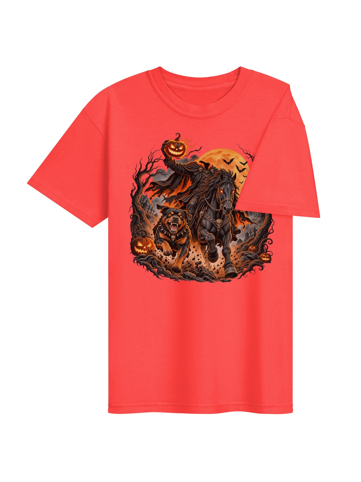 Headless Horseman & Hound Halloween Tee product image (5)