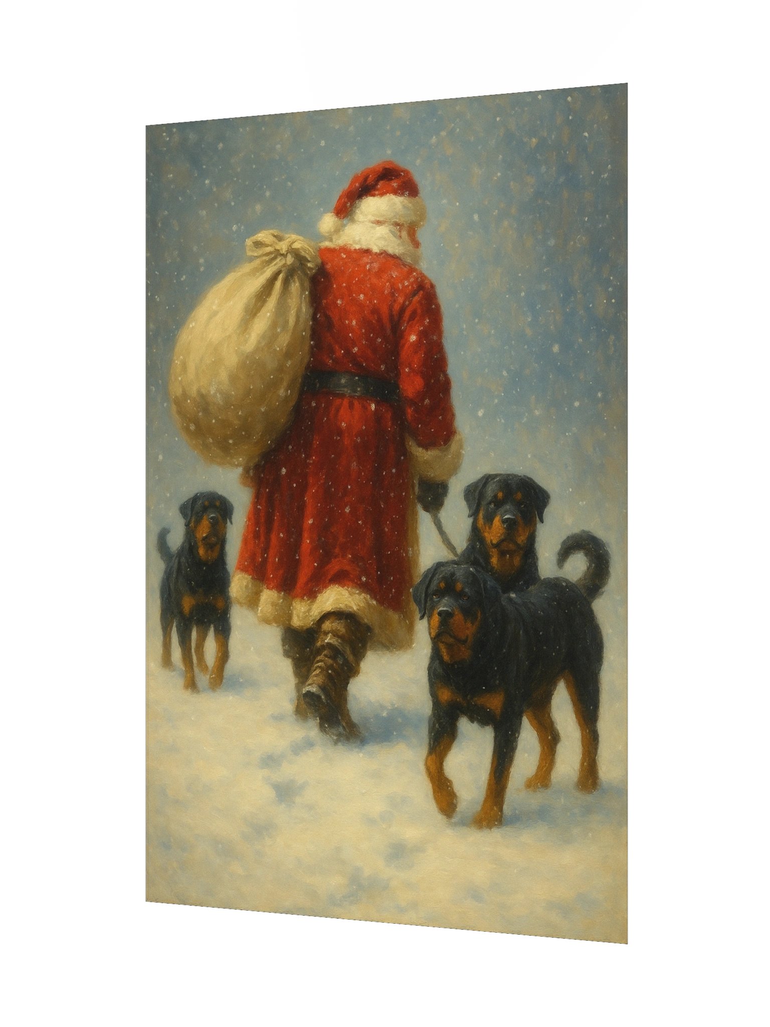 Rottweilers & Santa Poster product image (8)