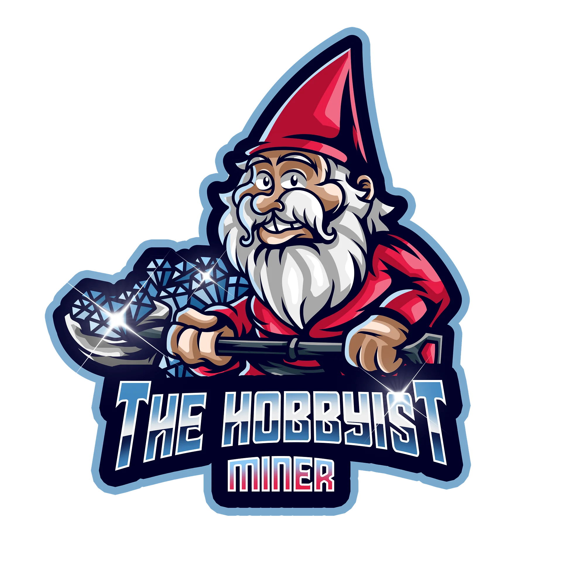 The Hobbyist Miner Gnome Die-Cut Sticker product image (1)