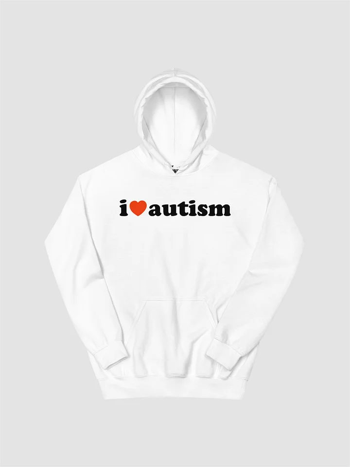 I Heart Autism White Hoodie product image (2)