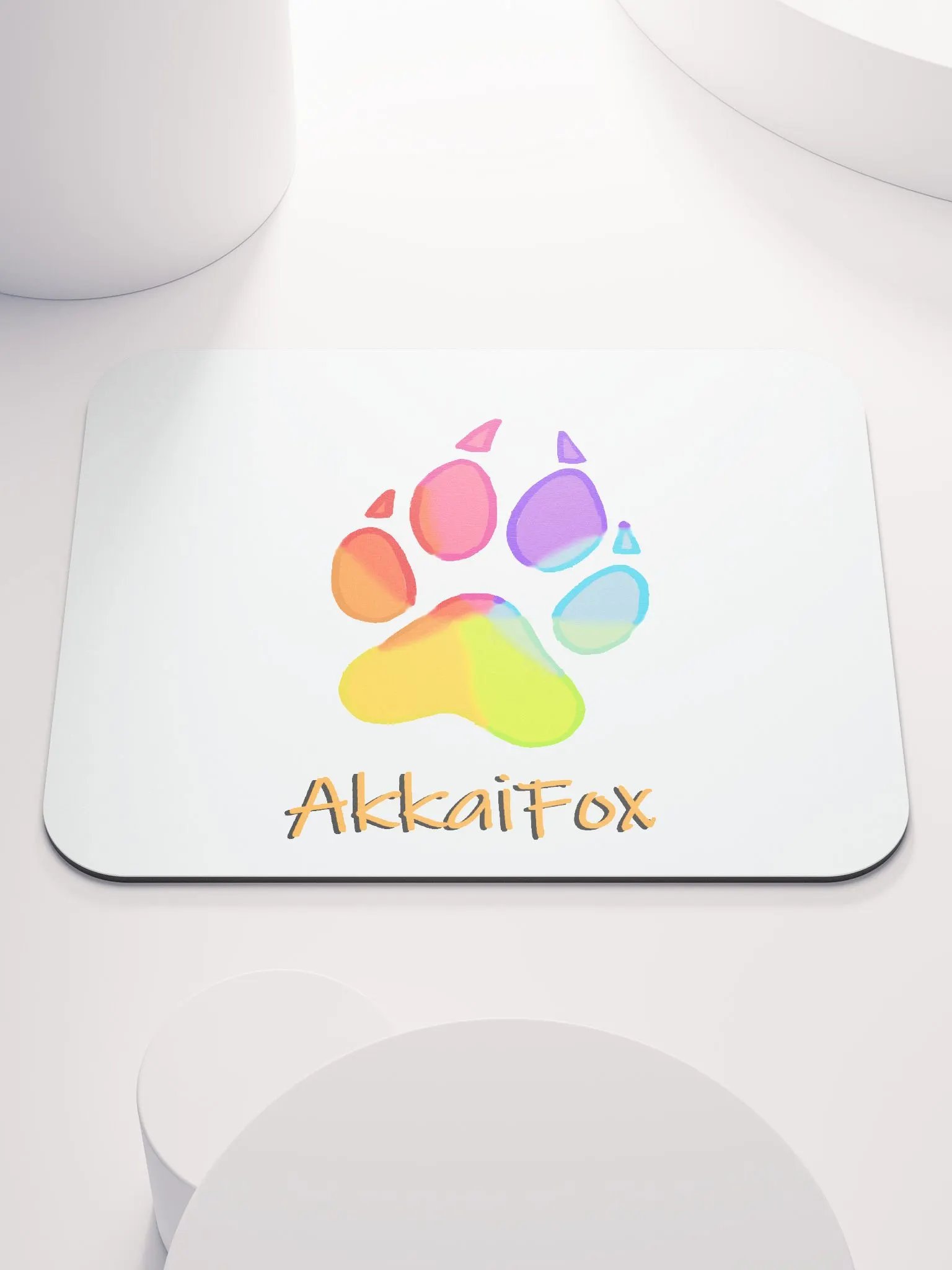 Rainbow Paw Mouse Pad product image (1)
