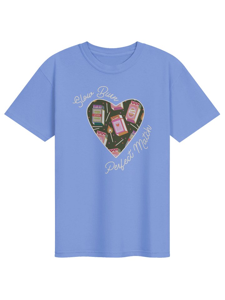Slow Burn Perfect Match | White lined colorful heart logo - CC product image (1)