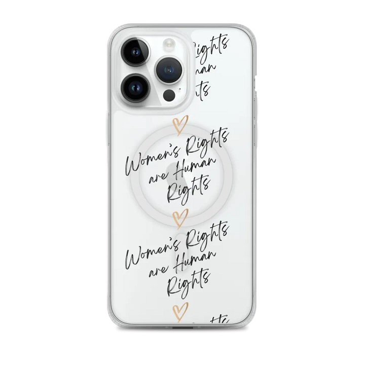 "Women's Rights are Human Rights" MagSafe® Clear iPhone® Case product image (2)