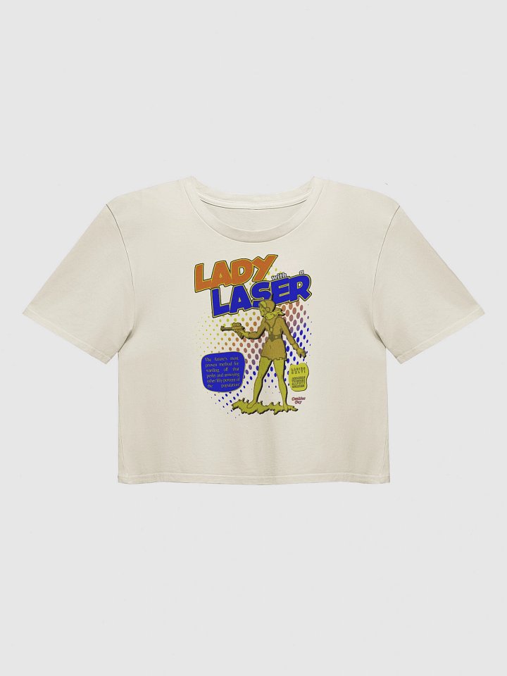 "Lady With A Laser" Retro Comic Crop Top product image (9)