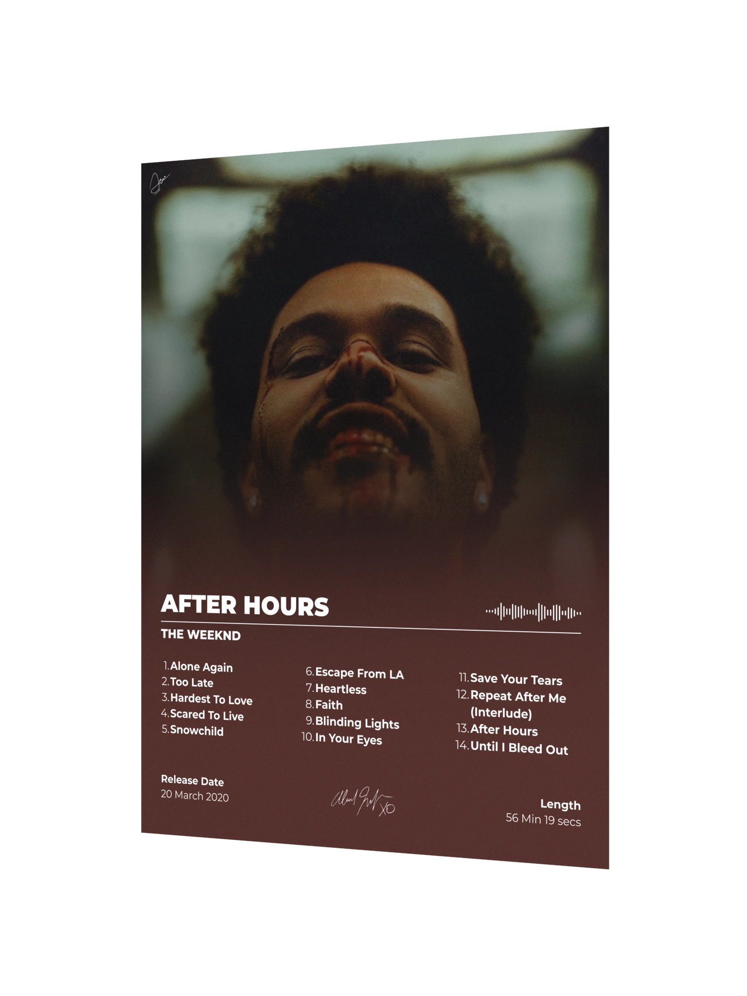 After Hours The Weeknd Poster product image (2)