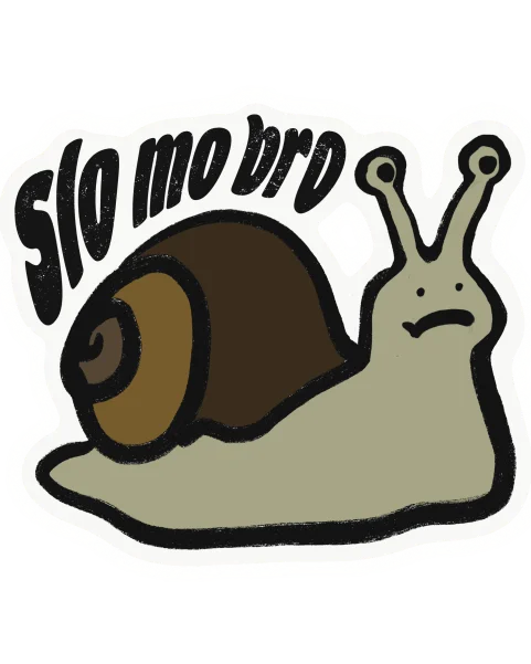 Slo-mo Snail Decal product image (1)