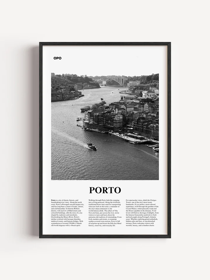 Porto 01 Newspaper Poster | Framed product image (1)