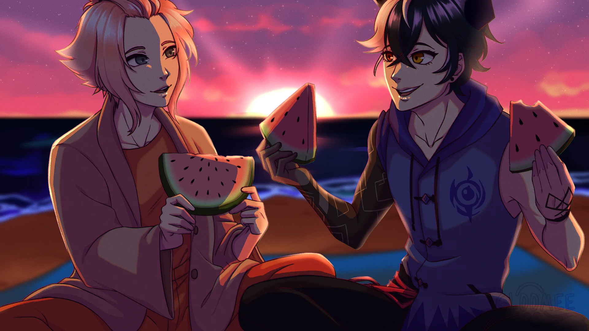 PeachyAshera Collab Digital Wallpaper Duo product image (1)