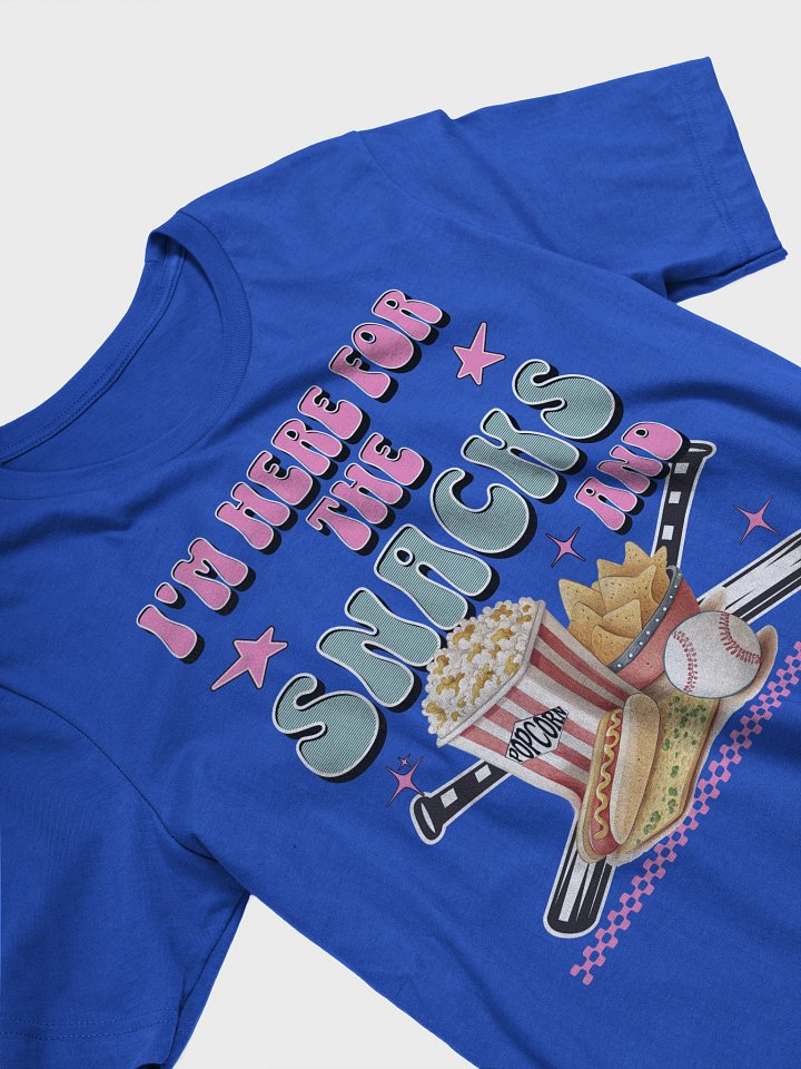 Im Here For The Snacks And Baseball Lovers Tee product image (2)