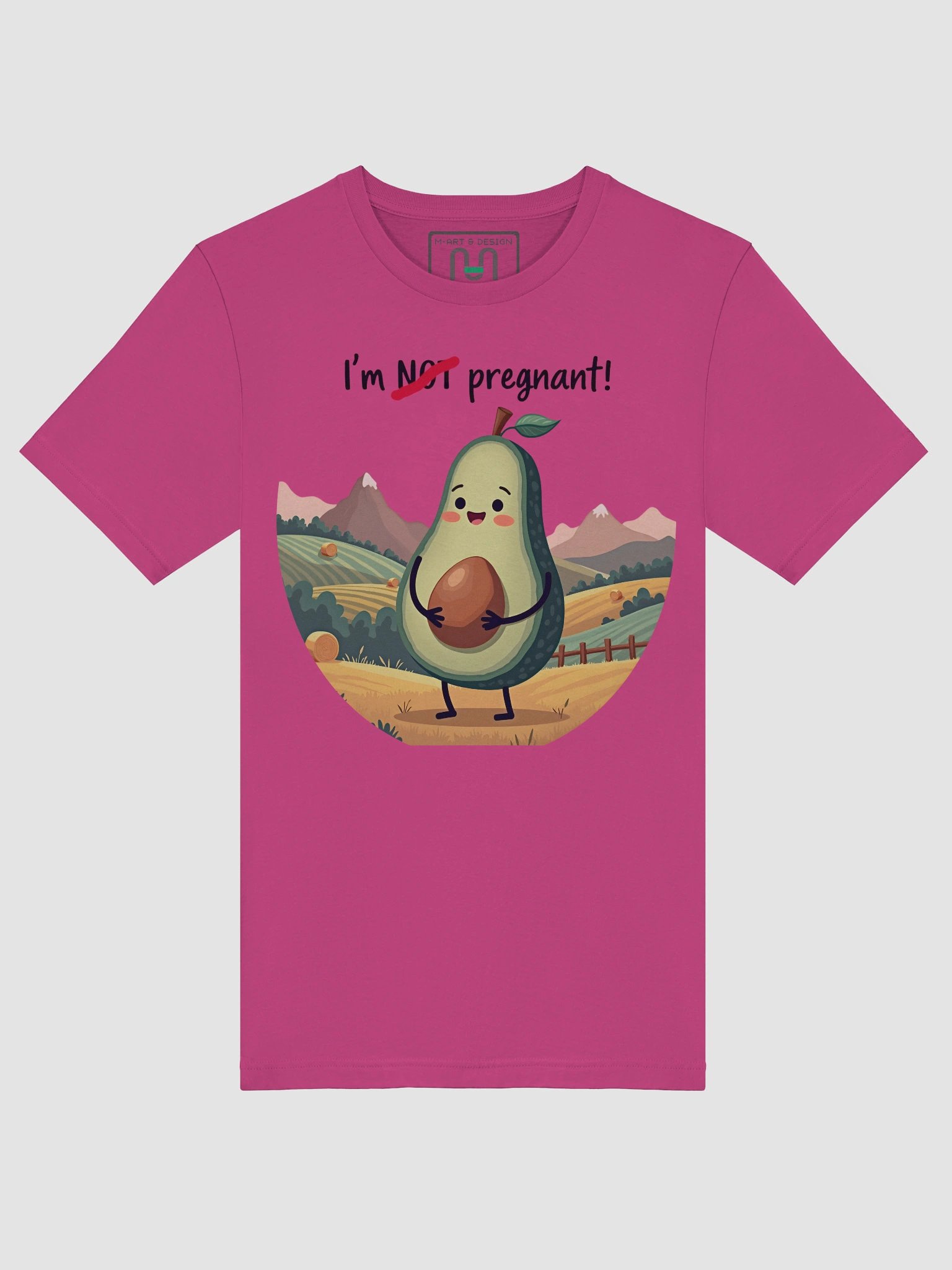 Avocado Bump Shirt – “I’m Pregnant” with Guac-Level Sass - T-Shirt product image (17)