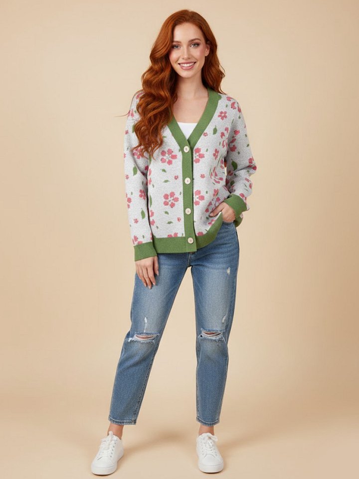 Floral Fusion Knitted Cardigan product image (1)