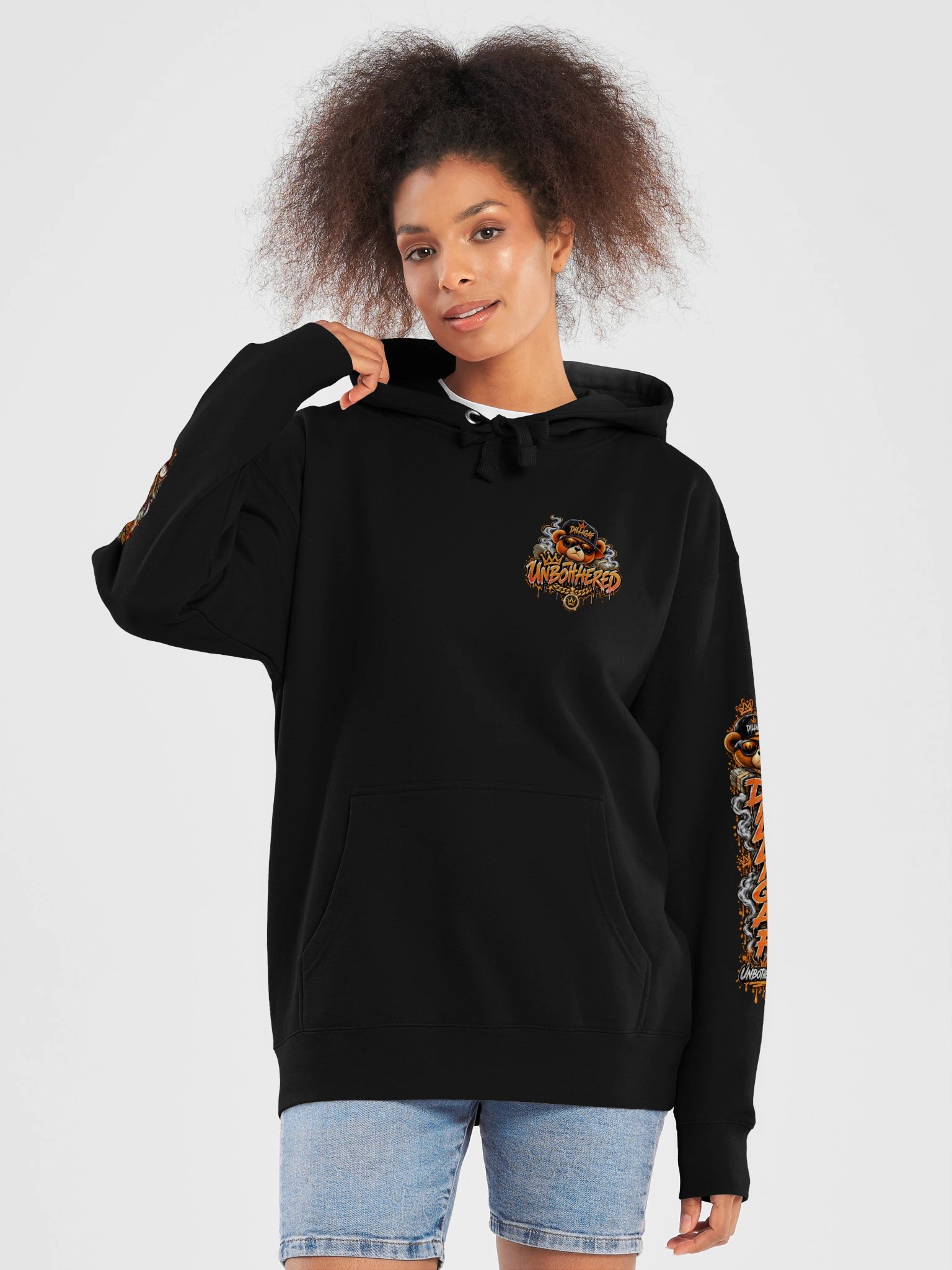 DILLIGAF Unbothered Premium Hoodie product image (68)