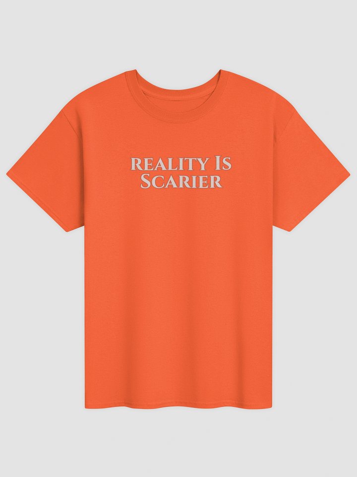 REALITY IS SCARIER Halloween Unisex Heavyweight T-Shirt product image (11)