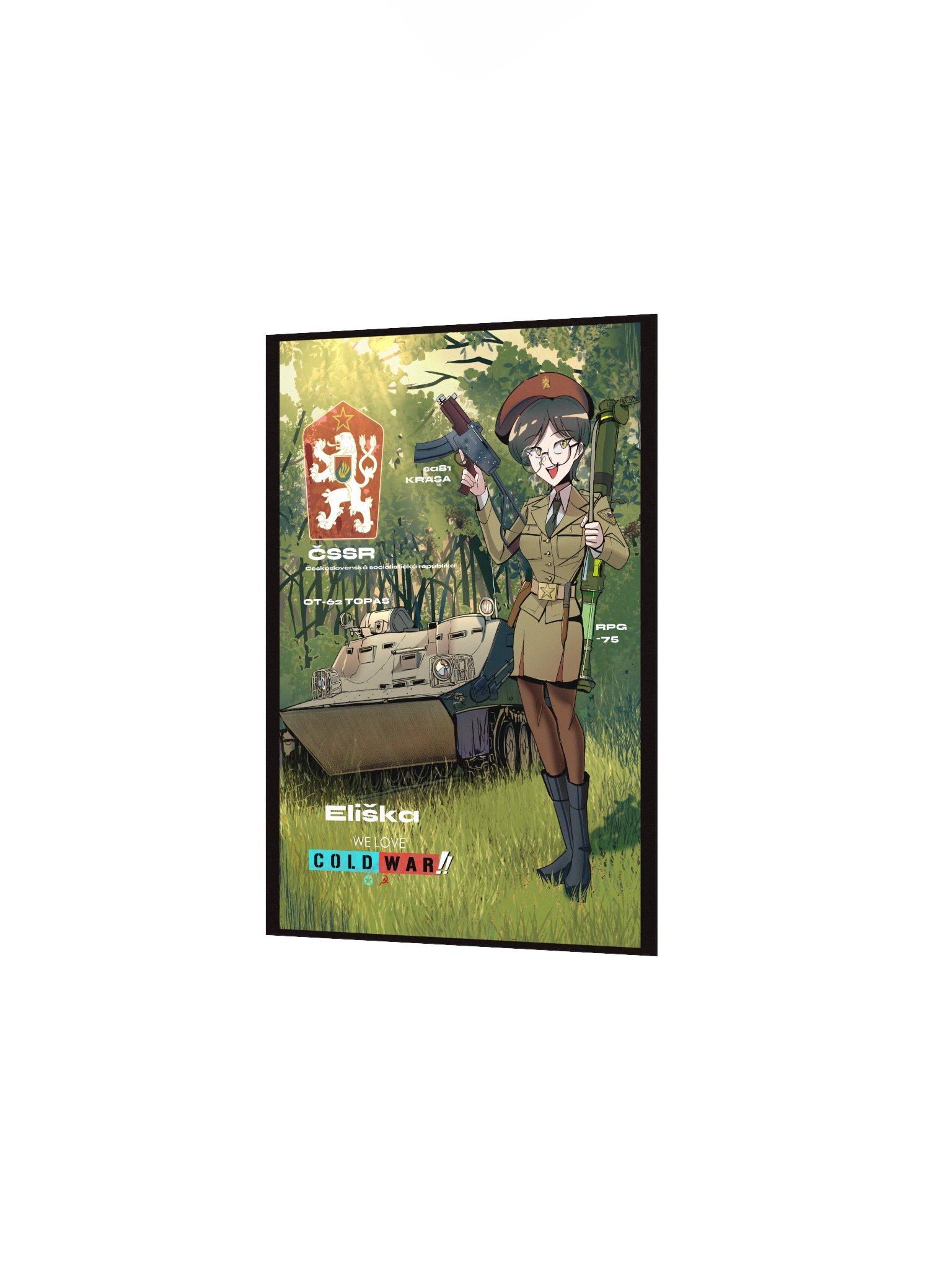 Czechoslovak People's Army OT-62 TOPAS Girl PRINT product image (8)